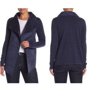 🛍 Ontwelfth Faux Suede Knit Contrast Jacket M